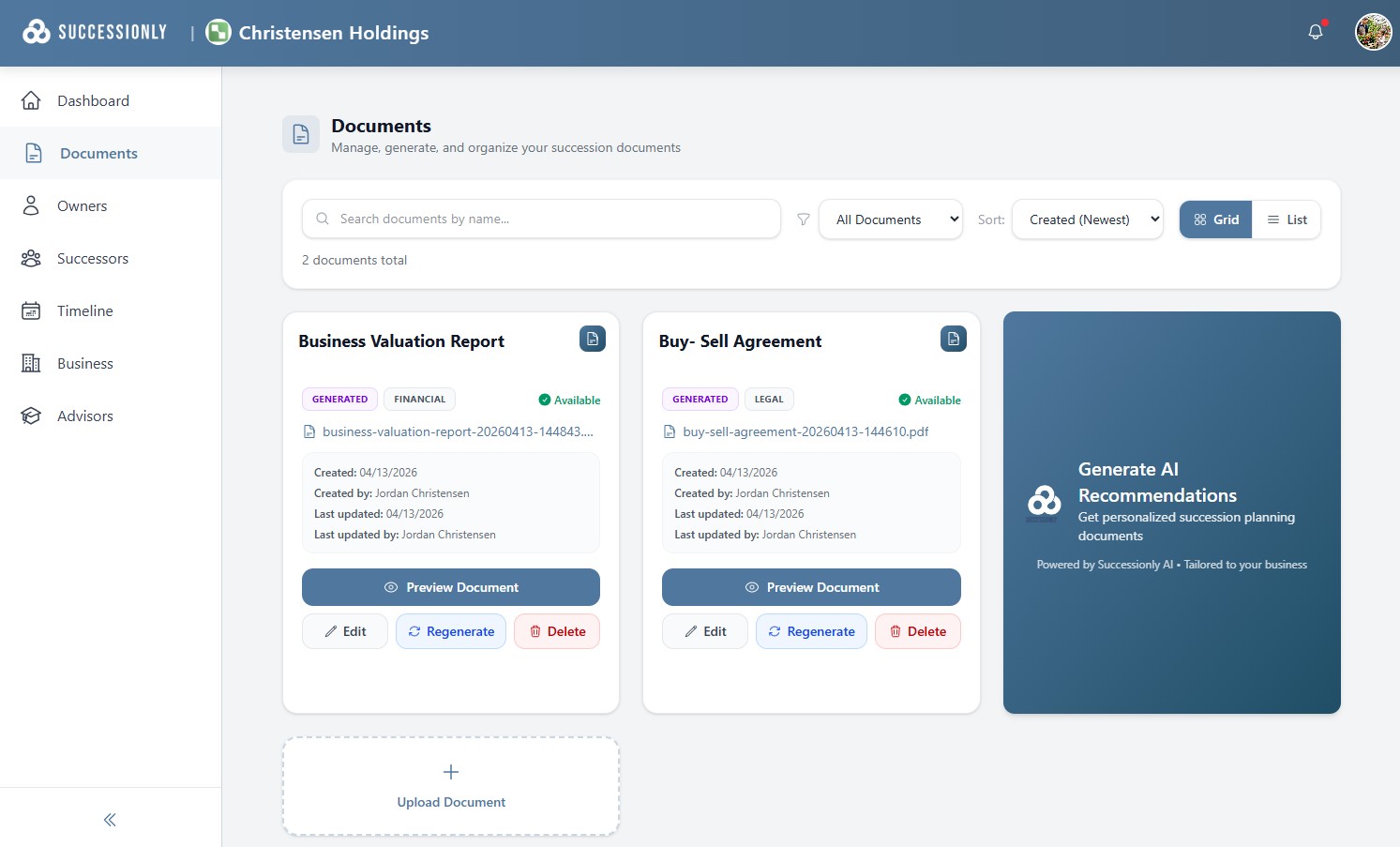 AI-Generated Documents